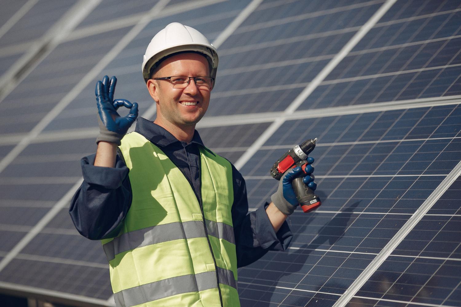 solar power panel installation